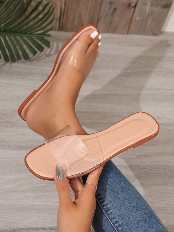 Sandales plates polyvalentes pour femmes pour la plage, les vacances et les voyages, sandales de plage casual à enfiler pour l'extérieur
