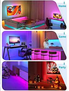 1pc USB DIY Backlight TV LED Strip Lights, 3.28ft/100ft Multi-Color Rope Lights With Remote Controller, Suitable For Nursery, Home Wall, Bedroom, Hallway, Garden Bar Decor - Multicolor - View 3