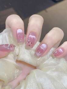 New Rabbit Bear Cat Eye Magnet Stick Set Nail Art Tools Small Iron Piece Magnet Stick For Magnetic Polish Effects Nail Cute Fold Ear Rabbit Shaped Multifunctional Manicure Tools,Nail Supplies,Nail Tools,Nail Art Tools,Back To School,Nails,Nail Tools For Press On Nails - Multicolor - View 7