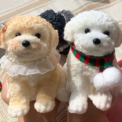 1/4 piezas Perro Taba grande Squishy, juguete antiestrés de perro Squishy hecho a mano para adultos/niños, diseño de perro de peluche suave y lindo, juguetes para apretar perfectos como regalo para relajación y diversión