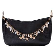 Shell Bag Chain Replacement Underarm Bag Chain Metal Extendable Shoulder Strap