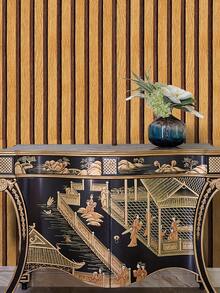 Tapet detașabil, tapet din PVC cu dungi și imitație de lemn impermeabil, detașabil fără reziduuri, rezistent la umezeală, la mucegai, rezistent la căldură, potrivit pentru sufragerie, sufragerie, decor dormitor - Multicolor - Vizualizare 3