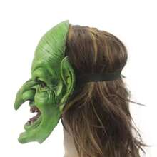 Lot de masques en mousse PU durables pour Halloween, masque de sorcière drôle, design réaliste, par TT Design, hors de l'atmosphère