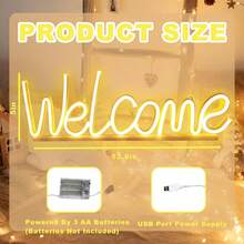 1 件彩虹霓虹灯房间装饰灯，电池或 USB 供电，适用于卧室、宿舍、庭院、露营、酒吧、餐厅、派对、家居、户外装饰