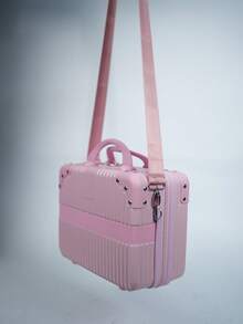 8-Piece ABS Suitcase Set With 360° Wheels And Studded Details – Stylish And Functional - 粉色 - 查看 9