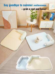 Dog Cooling Mat - Instant Cooling Pet Bed For Dogs & Cats, Pet Spring And Summer Mat, Suitable For Cats And Small Bell Shaped Dogs, Self Cooling Fabric, Lightweight, Soft, Comfortable, And Comfortable Sleeping Mat, Can Be Used Indoors/Outdoors
