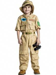 Zookeeper Costume - Kids - Khaki - View 1