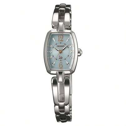 Orient 东方女士太阳能手表，SWDAC002F0 - 光充电技术，蓝色表盘，不锈钢，优雅淑女的设计，非常适合日常佩戴
