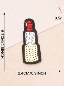 5 buc paiete brodate patch-uri pantofi cu toc înalt accesorii pentru geantă roșie etichetă de flori brodate accesorii de îmbrăcăminte din pânză brodată