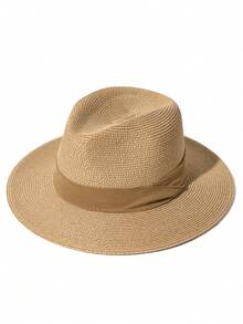 1 件度假休闲编织爵士草帽
