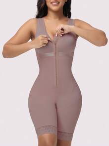 Fajas Colombianas Bodysuit Shaper Shapewear Women Tummy Control Compression Garment - Chocolate Brown - View 2