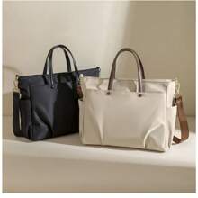 Bolso de mano, bolso de hombro de mujer, maleta, bolso de hombro de 15,6 pulgadas, bolsillo interior para portátiles
