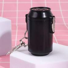 1pc Portable Metal Can Shaped Ashtray With Flip Lid And Keychain, Suitable For Outdoor, Home, Car Use, Ashtray Gift - Multicolor - View 13