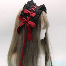 Serre-tête Lolita avec nœud papillon, look gothique/punk/Goth pour filles