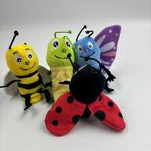 1pc Insect Series Finger Puppet Plush Doll, Cute Dragonfly, Butterfly, Ant, Bee Finger Puppets, Parent-Child Interactive Educational Doll - Multicolor - View 12