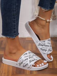 2025 Summer Fashionable Classic Versatile Durable Outdoor Slippers, Minimalist Casual Soft & Comfortable - White - View 4