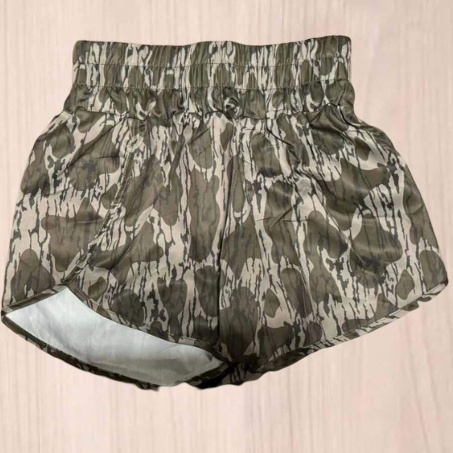 Women's Camo Cargo Shorts,Slim Fit Camouflage Cargo Shorts - CK1 - View 1