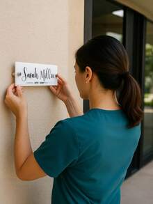 Custom Office Door Name Plate Personalized Acrylic Sign Professional Name Tag For Doctors Nurses Teachers Counselors Staff Business Desk Or Clinic Room Decor Unique Gift Idea For Graduation Promotions Appreciation Week Work Anniversary Office Accessories House Decoration Home Decor Back To School Gift Father's Day Present,Graphic Print,Xmas Decoration,For Housewarming - Multicolor - View 3