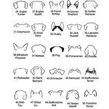 Hund Ohrringe | Personalisierte Welpen Ringe | Haustier Name Ringe | Haustier Gedenk Schmuck | Geschenke für Hundemütter | Muttertags Geschenke | Minimalistische Damenschmuck - Verschiedenfarbig - Übersicht 7
