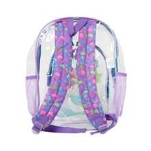 The Little Mermaid Clear Transparent Backpack 16" Disney Ariel Make Your Voice Heard - 紫色 - 查看 3
