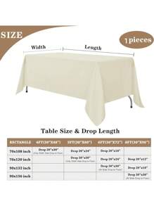 1 Piece White 90-Inch Round Tablecloth: Wrinkle-Resistant And Washable Banquet Tablecloth; Spill-Proof High-Density Fabric Tablecloth Suitable For Wedding Events And Daily Household Use.