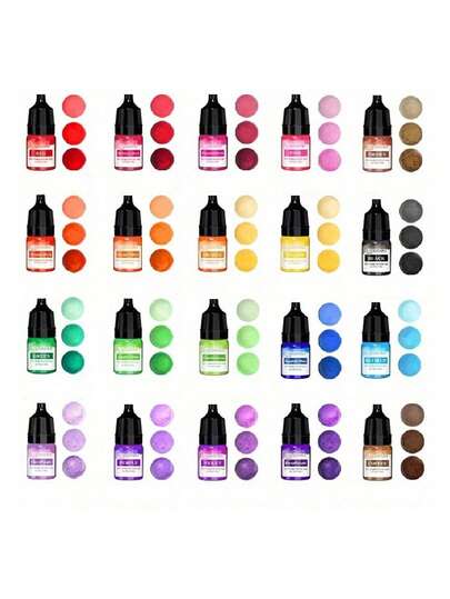 1 Set/10 Color/20 Color Candle Dye Liquid Colorant DIY Jewelry Making Candle Making Dye Pigment 50ml/100ml,Halloween DIY Candle Dye Liquid Colorant DIY Jewelry Making Candle Making Dye Pigment
