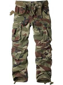 Men's Casual Cargo Pants Military  Camo Pants Combat Work Pants With 8 Pockets-20256688 - Desert Camo - View 7