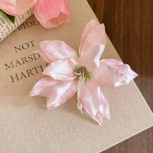 2 件波西米亚风格大号人造花发夹，优雅海滩度假侧刘海装饰发饰爪夹发夹发夹，夏季配饰，旅行