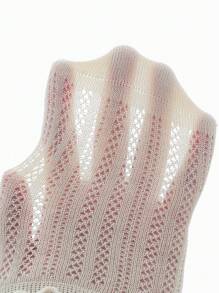 4 Pares de Meias de Algodão Sem Costura Respiráveis e Finas para Bebês, Primavera/Verão