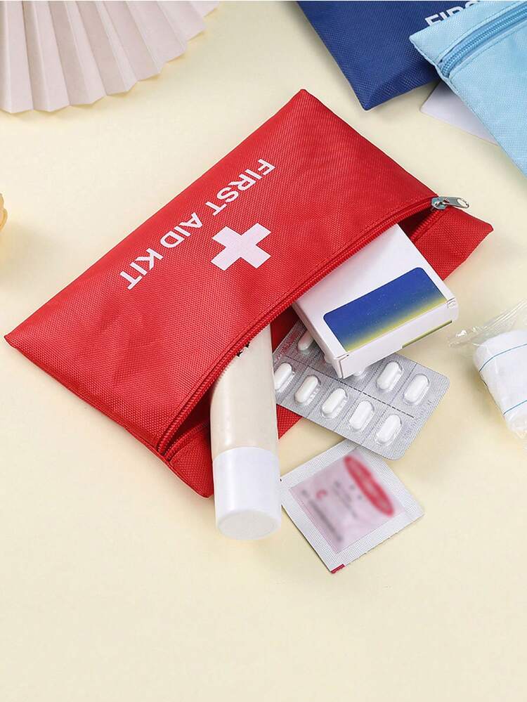 1 件便携式旅行急救箱，户外应急医疗包，家用小药盒收纳袋，用于旅行收纳袋，化妆包，化妆包，度假收纳袋，大容量化妆品收纳盒化妆盒，用于口红、刷子、护肤品、手机、硬币、小物品，适用于家庭、礼物、度假和节日万圣节圣诞节多功能用途，波西米亚风 - 彩色 - 查看 6