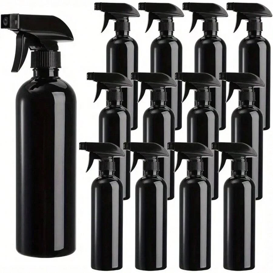 1/3/5 500ml Chai xịt màu đen bền bỉ - Chống rò rỉ, chế độ phun sương và phun, thích hợp cho dung dịch vệ sinh, cồn, tinh dầu và chai xịt chăm sóc tóc, chai xịt liên tục để chăm sóc tóc - màu đen - Xem 1