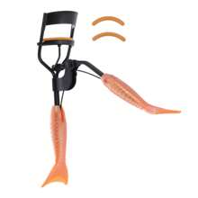 1 Pc Women Fishtail Handle Eyelash Curler For Beauty Parlor Travel