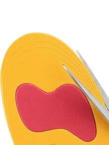 1Pair EVA Green Children's Arch Insole, Learning To Walk, Heart Support Insole, Unisex High Elasticity Insole - Yellow - View 6