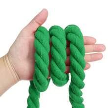 Tug Of War Rope For Adults Teen, 3-Strand Natural Twisted Cotton Rope With Flag For Yard Game Team Building Activities - Green - View 4