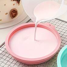 [Non-Stick] Silicone Layered Cake Mold Set, 4"/6"/8" Silicone Non-Stick Cake And Bread Mold - Multicolor - View 2