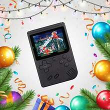 Retro Handheld Game Console With 400 Classic Games, 2.4 Inches HD Screen 1020 MAh Battery Rechargeable Handheld Games Video, Support TV & Two Players Present For Adults - 黑色 - 查看 1