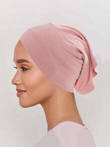 FADZOYLE 纯色内衬头巾帽头带弹性透气管状头巾帽衬垫长袍日常女士面纱