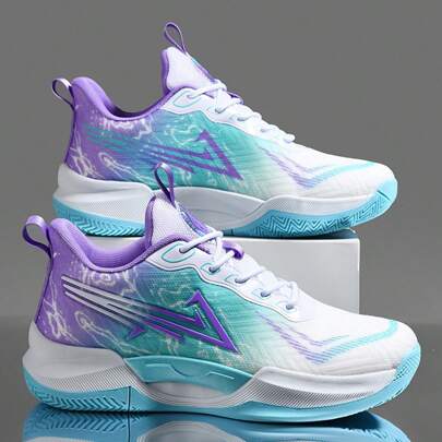 Men's Thick Sole Basketball Sneakers For Gym Workouts