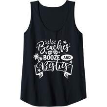 Womens  Trip  Weekend Friends Beaches Booze And Besties Tank Top - Black - View 1