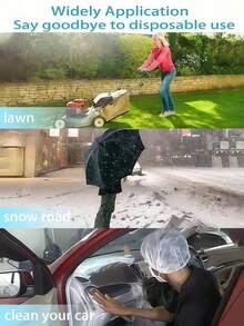 可重复使用防水防滑鞋套,乳胶户外雨靴防水鞋套,有效防雨。多种颜色可选,防水防尘硅胶雨鞋套。 - 彩色 - 查看 7