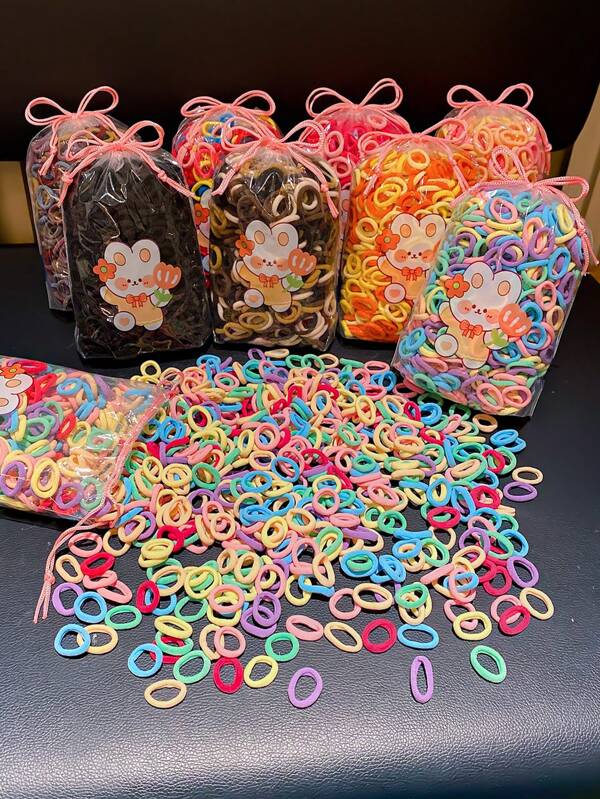 200pcs Multicolor Scrunchies For Women, Suitable For All Occasions, Fashionable Hair Accessories, Cute & Great Value
