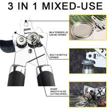 KitchenAid Classic Multifunction Can Opener And Bottle Opener Easy To Use, Razor Sharp Stainless Steel Cutting Wheel, Soft Ergonomic Handles, Colorful Style Optional - màu đen - Xem 7