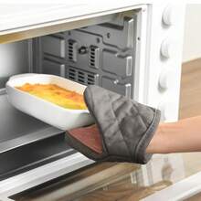 1pc Silicone Oven Mitts - Heat Resistant Cooking Gloves For Cooking, Baking And Grilling, Comfortable With Non-Slip Grip, 1pc Kitchen Gloves | Textured Kitchen Tools | Material (Multi-Color)