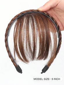 Synthetic Wig Children Bangs Natural Fake Bangs Hair Piece Clip Long Wig Synthetic Hair Band Bangs Headband Headbands For Children Kids, 1PC - Multicolor - View 2
