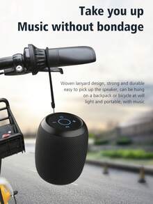 ZEALOT S53 10W 无线扬声器，户外便携式重低音，TWS 支持双配对，3600mAh 电池，8 小时播放时间，环绕立体声，手持式低音炮。包括充电线/AUX，兼容 TF/USB，适用于智能手机/平板电脑/电视/电脑，适合户外/室内/海滩/派对使用 - 黑色 - 查看 12