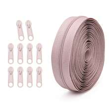 1 Bộ = 4,5 mét Khóa kéo + 10 Chiếc Khóa kéo, 3# Khóa kéo Nylon trong 20 Tùy chọn màu sắc, Khóa kéo phù hợp với Màu khóa kéo, Thích hợp để Thay thế May May Quần áo, Túi xách và Dệt gia dụng - nhiều màu - Xem 24