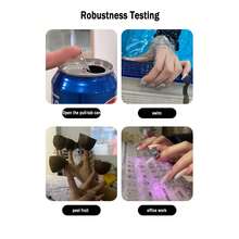 48 Pcs Press-On Nails With Extra-Strong Jelly Double-Sided Tabs - Removable Invisible Nail Adhesive Patches - Multicolor - View 12