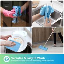 YITUMU Streak-Free Super Absorbent Microfiber Cloth | Lint-Free Reusable Cleaning Towel For Windows, Glass, Cars | 40x40cm (15.7"X15.7") | Scratch-Free,