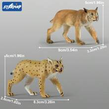 North American Forest Animal Figurines Educational Toy Cake Toppers,Realistic Jungle Animal Set, Christmas Birthday Gift For Kids Toddlers, Includes Elephant,Camel,Giraffe,Tiger Lion,Panda,Bear,Deer,Hippo,Rhino,Raccoon,Lynx,Wolf,Eagle,Beaver, Rabbit,Beaver,Bald Eagle, And More