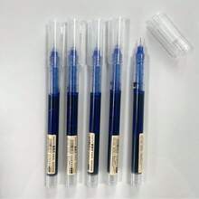 Gel Pen, Extra Fine 0.5mm Financial Gel Pen Black Blue Red Ink Pen Refill Stick Straight Ink Pen Straight Liquid Pen, Pen Case Set Suitable For School Office Exam Supplies Stationery, Back To School Season, School Supplies. - one-size - View 15